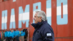 Alberto Fernández visitó la Base Marambio