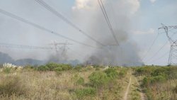 Un incendio provocó un apagón masivo en gran parte del país
