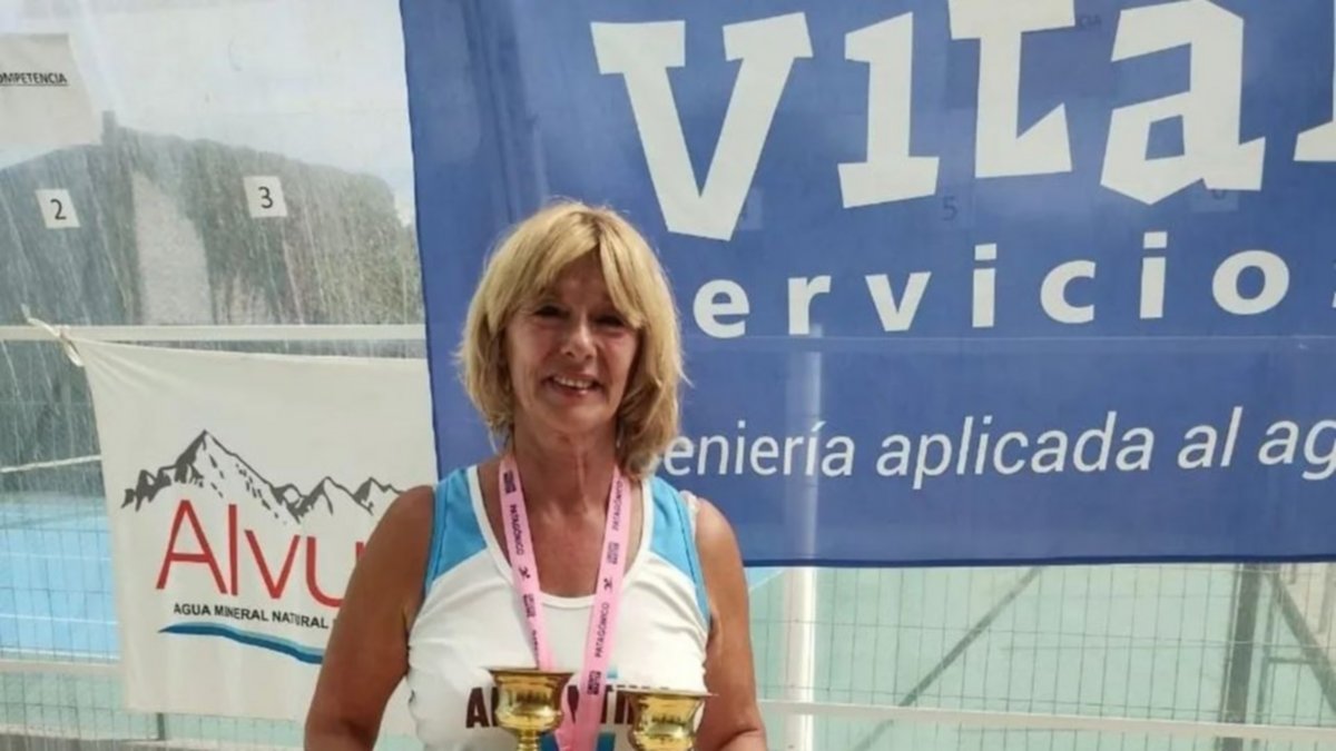 Mamá de intendente neuquino compitió en mundial de nado
