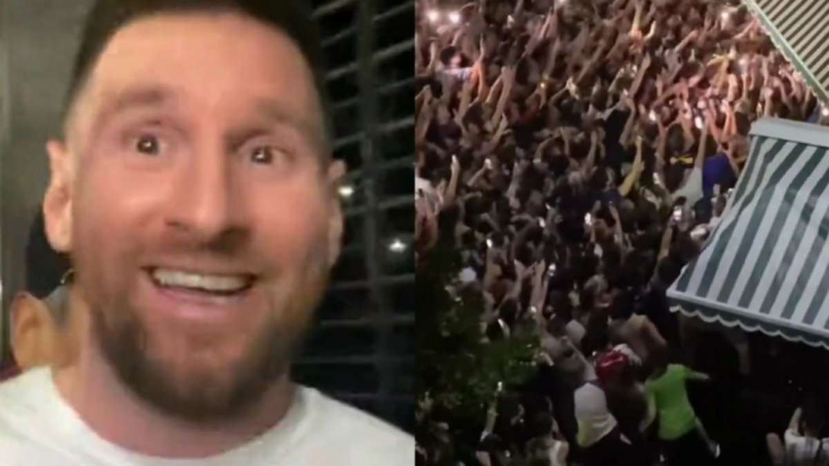 Locura total por Messi en una parrilla porteña