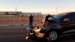 Tremendo choque en Autovía Norte