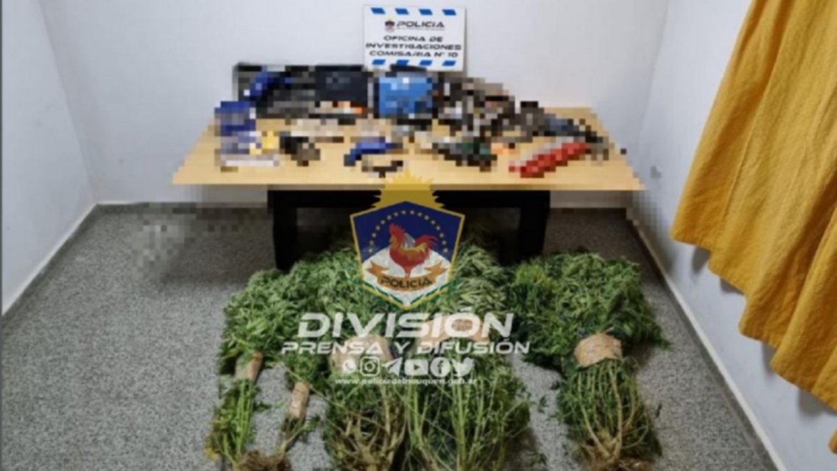 Secuestraron armas de fuego, droga y herramientas robadas