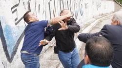 Choferes agredieron a Berni por el asesinato de un compañero