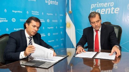 Gerez y Soria firmaron convenio para la búsqueda de menores