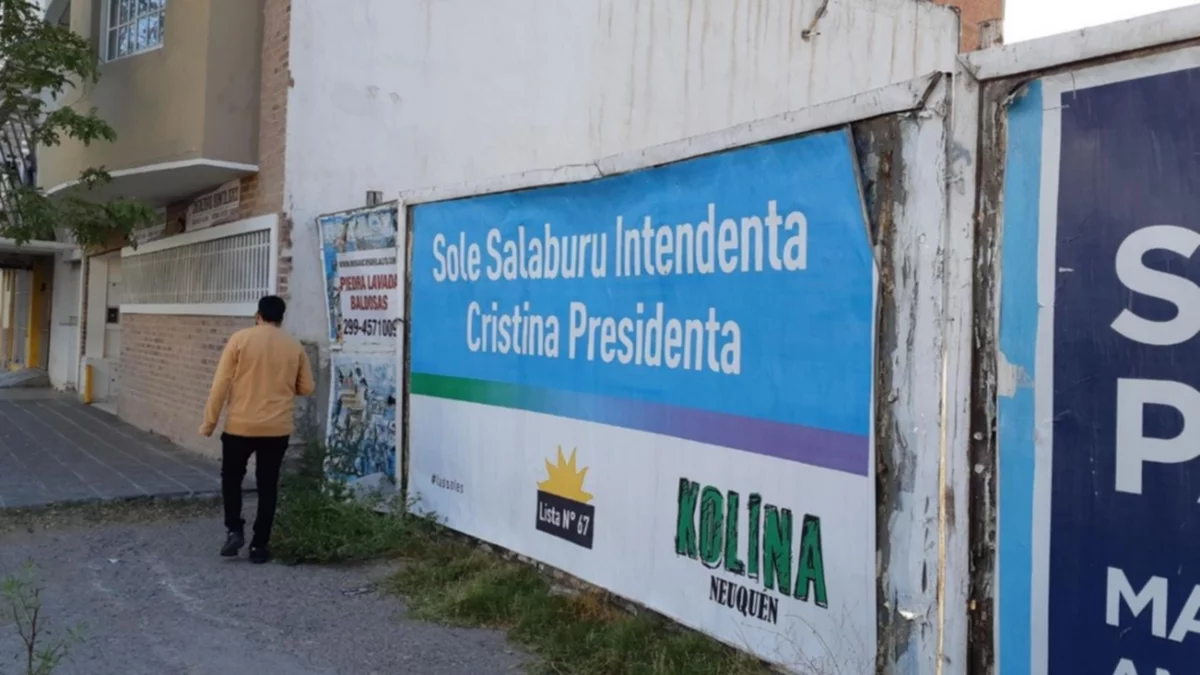 Ya hay carteles de Cristina presidenta, en Neuquén