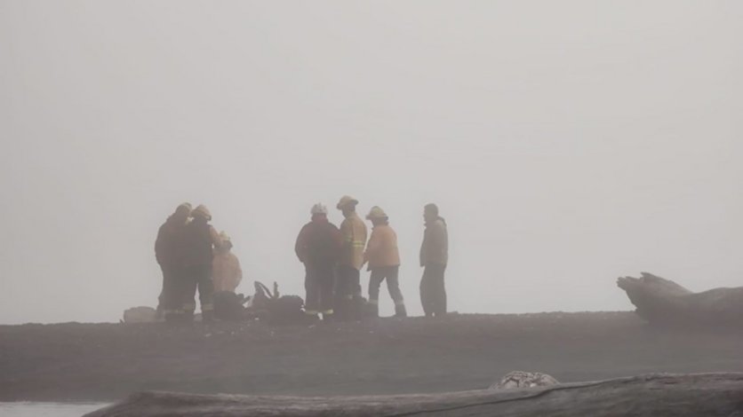 Alarma por un incendio en Lago Tromen: brigadistas combaten las llamas