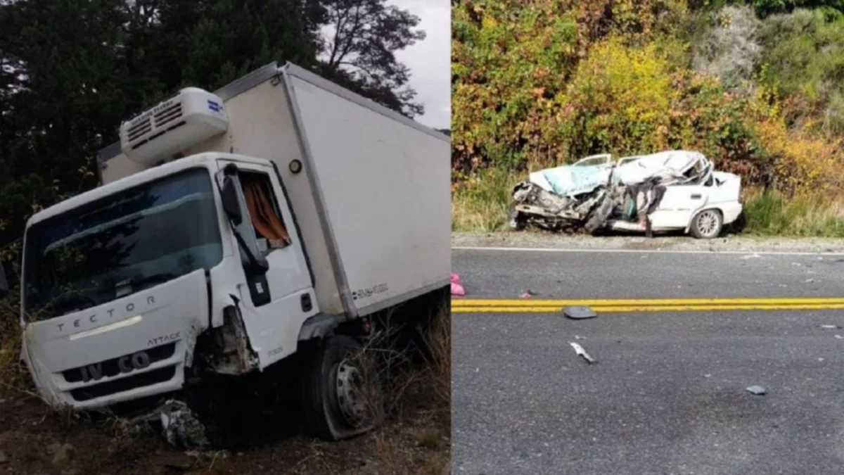 Un muerto en un brutal choque entre un auto y un camión