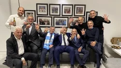 Macri festejó con Guardiola la goleada del City