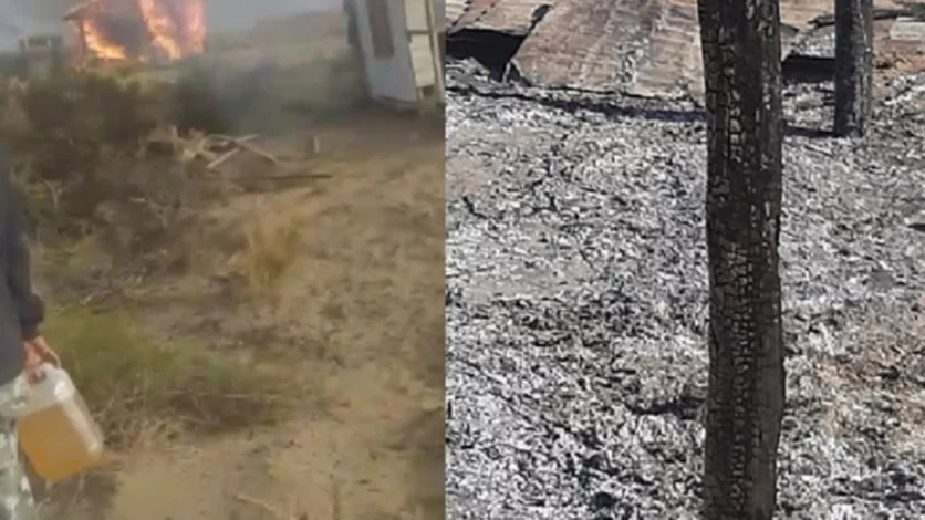 Incendio y extrema tensión en una toma de Vista Alegre