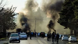 Taxistas bloquean Bariloche en rechazo a Uber