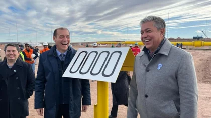Figueroa y Gutiérrez estuvieron presentes en la inauguración del gasoducto