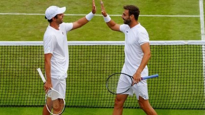 El argentino Zeballos en la final de Wimbledon