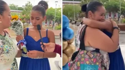 Le festejó los 15 años a su hija en una plaza y con cosas prestadas