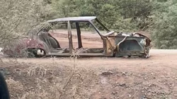 Viveza criolla: exhiben auto quemado donde se filmó Relatos Salvajes