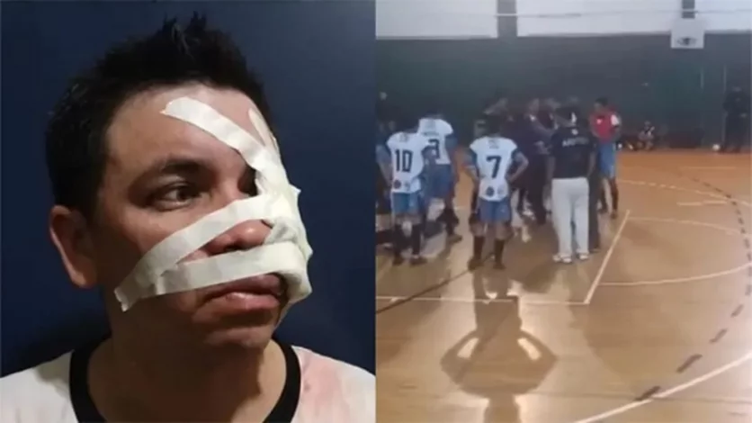 Un jugador de futsal quedó inconsciente tras recibir un cabezazo