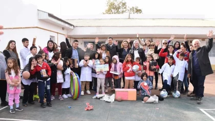 La Escuela Nº 144 de Aguada San Roque retomó las clases en el edificio original