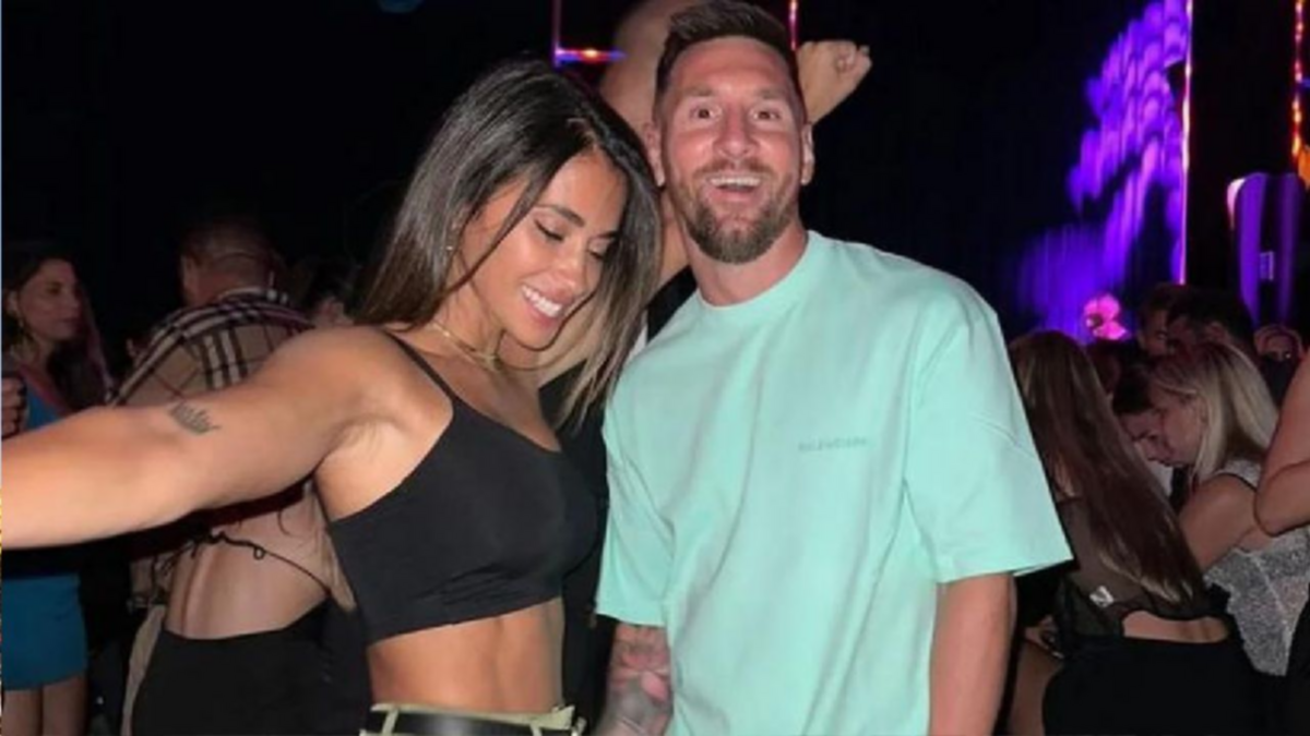 La divertida noche de Messi y Antonella en Miami