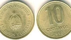 Las monedas de 10 centavos que se compran por 10 mil pesos
