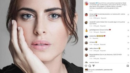 El adiós de los famosos a Silvina Luna