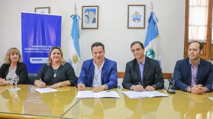 Educación y Pluspetrol firmaron un convenio para una importante obra