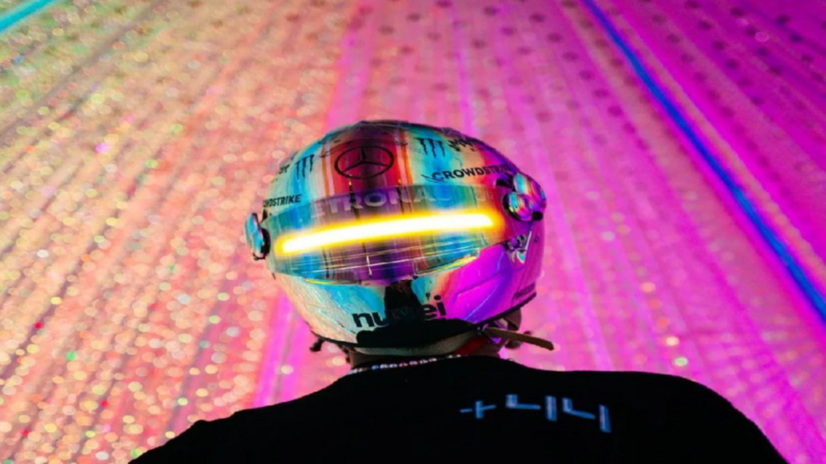 Así es el galáctico casco que usará Lewis Hamilton en Japón