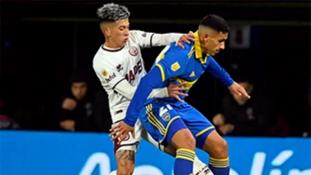 A cinco días de jugar con Palmeiras, Boca igualó con Lanús