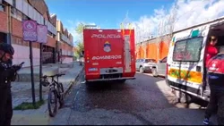 Incendio y evacuación en el CPEM Nº23