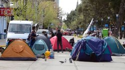 Se suspendió el acampe de organizaciones sociales en Neuquén