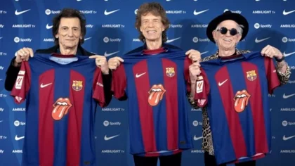 Barcelona presentó la camiseta con el logo de los Rolling Stones