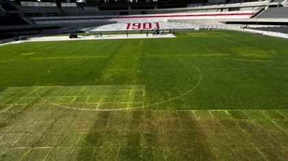 Preocupación por el césped del Monumental: ¿Llega bien al miércoles?