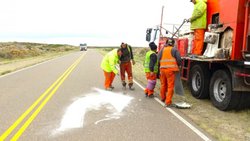Vialidad comenzó tareas de demarcación sobre la Ruta 23