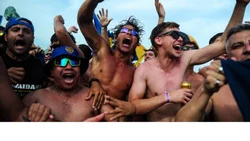 Histórico e imponente apoyo a Boca en Rio de Janeiro