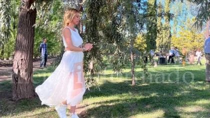 Las primeras fotos del vestido de novia de Nicole Neumann