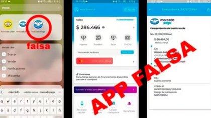 Alerta por una app trucha de Mercado Pago