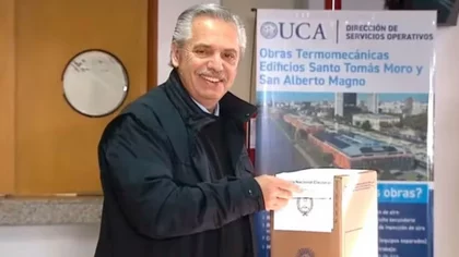 Votó Alberto Fernández: "Deseo lo mejor para la Argentina"