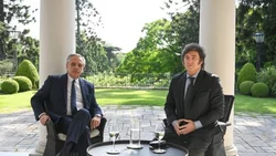 Comenzó la transición: Milei se reunió con Alberto Fernández