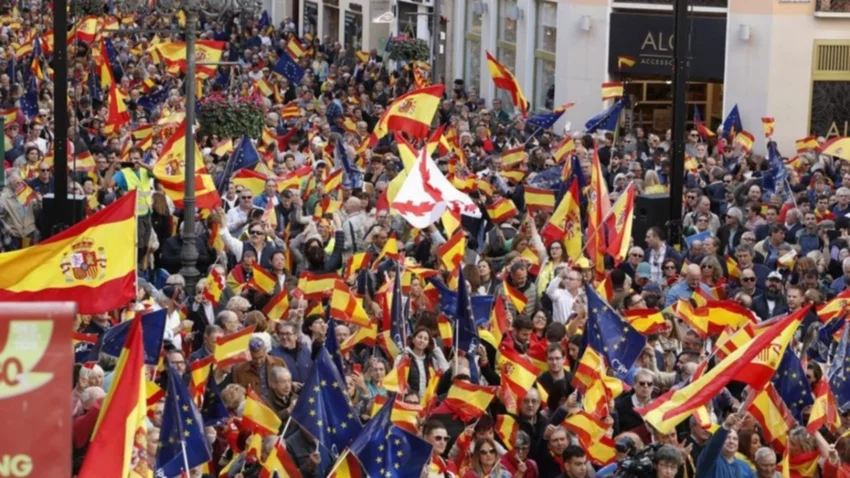 Manifestaciones en Madrid contra la amnistía