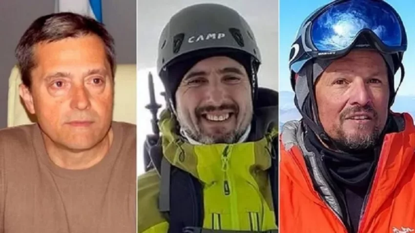 Rescataron a uno de los andinistas, pero dos cuerpos permanecen en el cerro