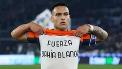 Lautaro Martínez metió un gol y se lo dedicó a Bahía Blanca