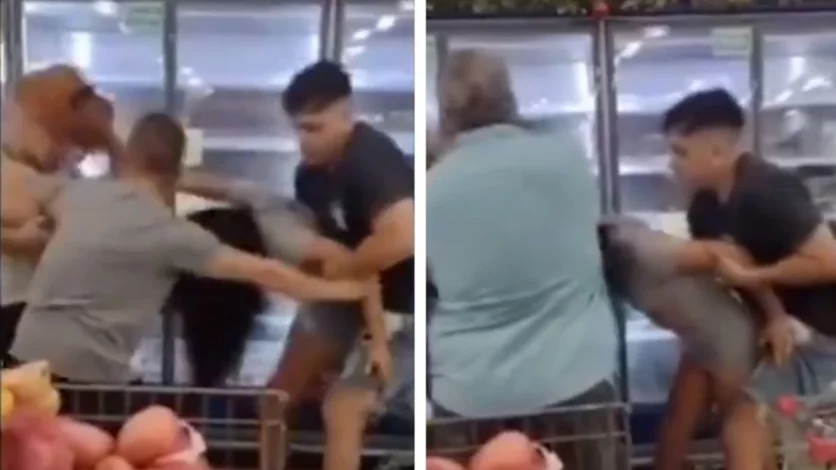 VIDEO: clientas, a los bifes por una oferta de carne