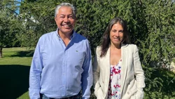 Rolando Figueroa y Lucila Crexell acordaron trabajar en conjunto