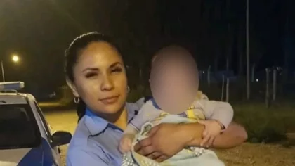 Un ángel azul le salvó la vida a un bebé de seis meses