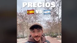 Viral: un influencer comparó los precios de Argentina con España