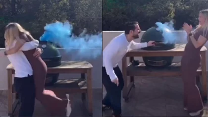VIDEO INSÓLITO: una pareja reveló el género de su bebé con un asado