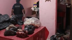 Robaba vacas, lo allanaron: tenía 141 kilos de carne