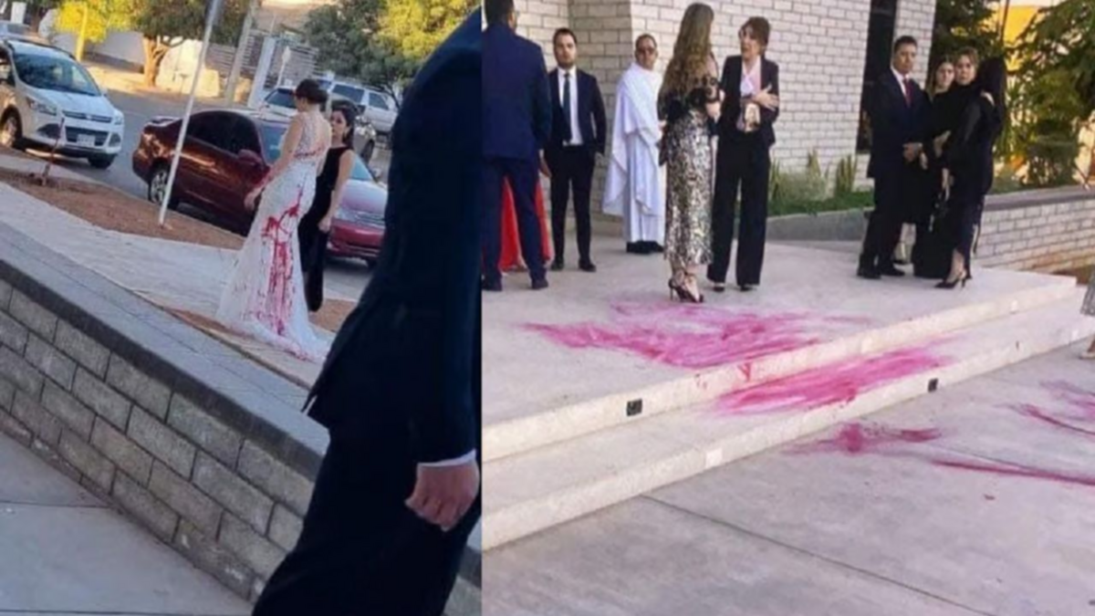 Su suegra le arruinó el vestido de novia con pintura el día de la boda