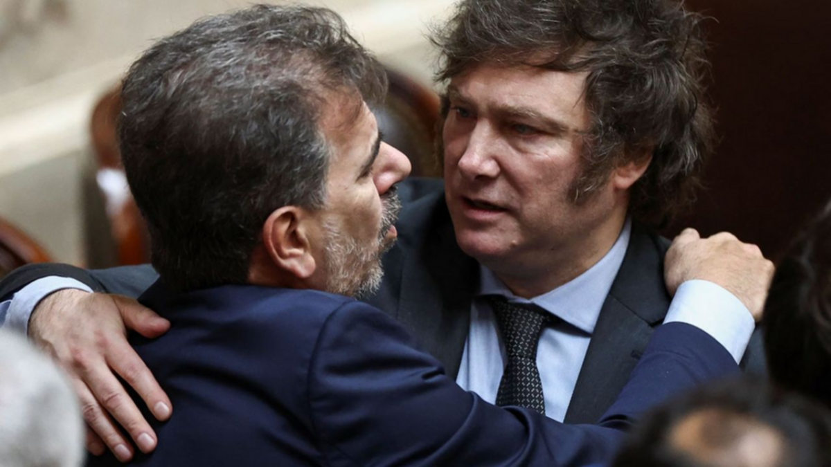 Gesto de amistad hacia el PRO: Milei almorzó con Ritondo