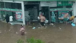 Corrientes: se aprovecharon del temporal y saquearon una farmacia