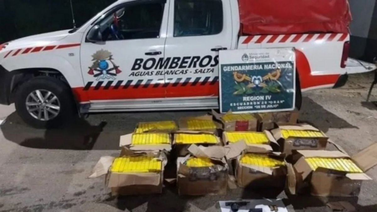 Llevaban 314 kilos de cocaína en un camión de bomberos