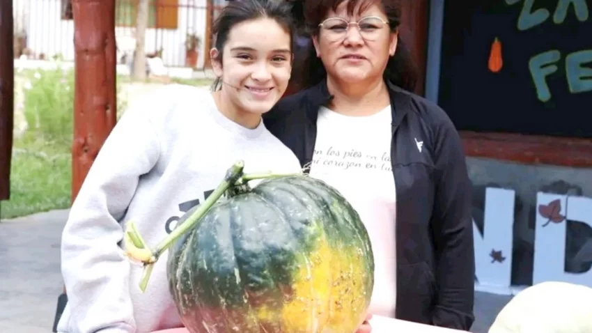 Sandra y la historia del zapallo más grande del Norte Neuquino